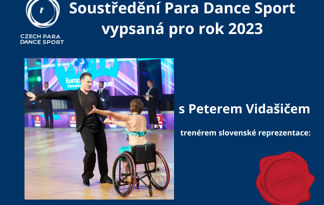 Termíny soustředění Para Dance Sport vypsané na rok 2023